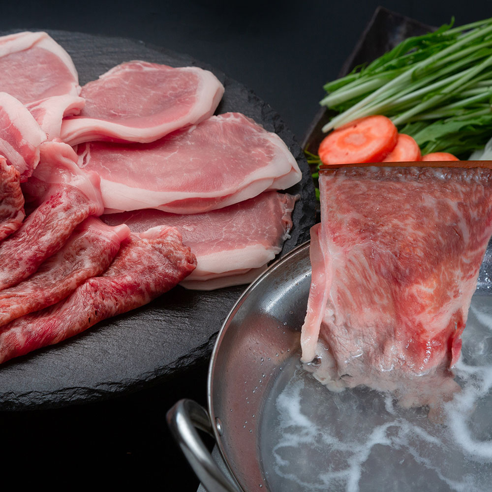 B　北海道産　黒毛和牛とハーブ豚食べ比べ　特産品・食品のネット卸・仕入れはシイレル