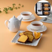 【倉入れ】 「横濱浪漫」オレンジケーキアソートギフト ケーキ3個、紅茶ティーバッグ2g×5袋 (ケース入数：20,ロット：3)