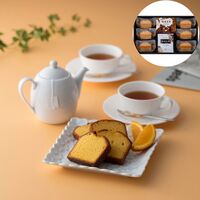 【倉入れ】 「横濱浪漫」オレンジケーキアソートギフト ケーキ6個、クッキー50g、紅茶ティーバッグ2g×4袋 (ケース入数：20,ロット：3)