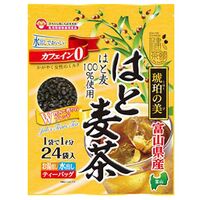 【倉入れ】 健茶館　富山県産　琥珀の美はと麦茶24P (ケース入数：12,ロット：10)
