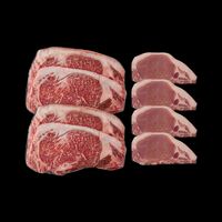 北海道産 黒毛和牛とハーブ豚食べ比べ C