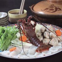 徳島 「吟月」 はもと伊勢えびの鍋