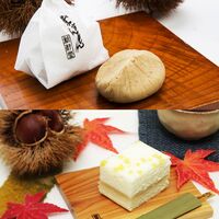 岐阜「新杵堂」 栗ふわふわと栗きんとん