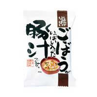 【倉入れ】 「しあわせいっぱい」 ごぼうがいっぱい入った豚汁 (ケース入数：100,ロット：2)