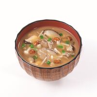 【倉入れ】 「しあわせいっぱい」 日本の採れたてきのこのおみそ汁 (ケース入数：100,ロット：2)