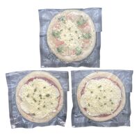 北海道こだわりチーズピザセット3枚 （マルゲリータ2枚、シーフードピザ1枚）