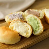 広島 「八天堂」 くりーむパン・本気のめろんぱん詰合せ （くりーむパン5種6個、めろんぱん4個）