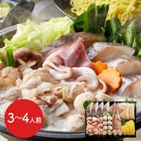 北海道産鶏もも肉と魚介を使った 鶏白湯鍋セット（3～4人前）