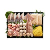 北海道産鶏もも肉と魚介を使った 鶏白湯鍋セット