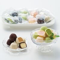 チョコアイスボール＆苺アイス