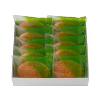 岡山 創業明治四年 「福井堂」 ワッフル 抹茶10個セット