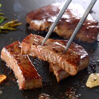 熊本県産 和王 ステーキ モモ100g×2、モモ一口カットステーキ130g