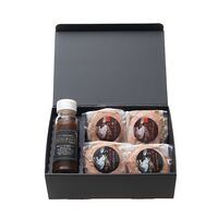 奈良 「シェルブルー」 山口シェフ監修 極上＆特選牛生ハンバーグ 計4個