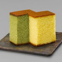 愛知 名古屋コーチン カステラ （西尾抹茶入り） 10切れタイプ×1、西尾抹茶入り×1