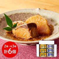 宮城 「木の屋石巻水産」 ぶり大根・いか玉こん缶詰2種セット 各3個 (ギフト箱)