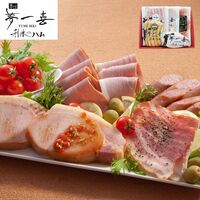 大阪 「夢一喜」 熟成ハム・ウインナー詰合せ 5種大阪 「夢一喜」 熟成ハム・ウインナー詰合せ 5種
