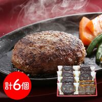 大阪 「夢一喜」 国産牛・豚肉使用 焼ハンバーグ 6食