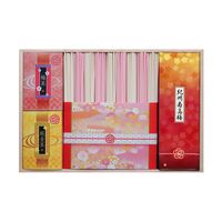 優雅 ～紅白うどんの詰合せ～ （讃岐うどん5束、梅うどん4束、純金茶、紀州南高梅）