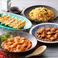 東京 「赤坂四川飯店」監修 本格中華4種セット （乾焼蝦仁、四川麻婆豆腐、餃子、五目炒飯）