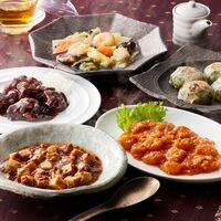 「菰田欣也」監修 本格中華5種セット （エビチリソース、八宝菜、酢豚、麻婆豆腐、エビニラまんじゅう）