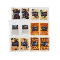 「菰田欣也」監修 本格中華6種セット （エビチリソース、八宝菜、酢豚、麻婆豆腐、エビニラまんじゅう、XO醤炒め）×各2