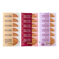 もっちりどら焼き3種セット （クリーム、苺クリーム、小豆クリーム）×各6