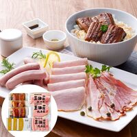 うなぎ蒲焼＆三田屋総本家ハム詰合せ（うなぎ蒲焼×3、ロースハムスライス×1、スモークベーコン×1、白ウィンナー×1）