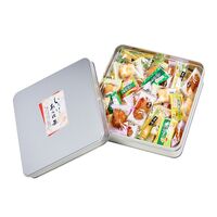 【倉入れ】大阪 「法善寺あられ」 いろいろあられ缶M（ケース入数：8, ロット：4）