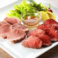 北海道 「札幌バルナバハム」 牛・塩 鉄板焼きローストビーフ＆ローストポーク / 詰め合わせ セット 送料無料