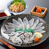 「関とら本店」 ふく霜降り刺身・とらふく塩辛セット （真ふぐ霜降り刺身20g、とらふぐ皮20g、とらふぐ塩辛60g） / ふく ふぐ フグ てっさ 送料無料