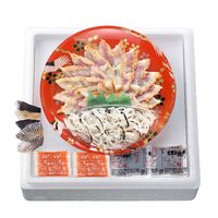 「関とら本店」 ふくたたき刺身セット （真ふぐたたき刺身55g、とらふぐ皮20g、ふくポン酢10g×2、とらふぐヒレ5枚） / ふく ふぐ フグ てっさ 送料無料