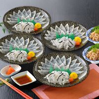 「関とら本店」 とらふく刺身・とらふく塩辛セット （とらふぐ刺身15g×4、とらふぐ皮20g×4、とらふぐ塩辛60g×2） / ふく ふぐ フグ てっさ 送料無料