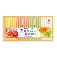 奈良 「池利」 夏野菜を使った三輪素麺 各50g×各6 / そうめん 送料無料