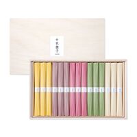 奈良 「池利」 三輪素麺 色撫子 各50g×各3 / そうめん 送料無料