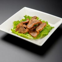 【倉入れ】宮城・仙台 「味の牛たん喜助」 おつまみ牛たん にんにく醤油味（ケース入数：100, ロット：1）