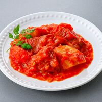 【倉入れ】宮城 「利久」 牛たんトマトソース煮110g（ケース入数：30, ロット：2）