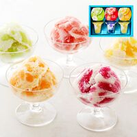 【倉入れ】「ひととえ」 凍らせて食べるアイスデザート～国産フルーツ入り～6号（ケース入数：8 , ロット：5）