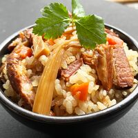 【倉入れ】福島 「河京」 ラーメン屋さんのチャーシュー炊き込みご飯の素（ケース入数：24 , ロット：3）