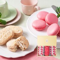 【お中元】兵庫 「神戸MILK」 いちごミルクマカロン＆杏仁プリンダックワーズ《お届け期間：6月17日～8月9日》