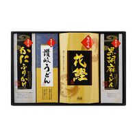【倉入れ】和匠選 味わいギフト（讃岐うどん50g×3束、かつお節12g、黒胡麻うどん50g×3束、かにふりかけ50g）（ケース入数：10 , ロット：3）
