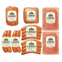 北海道 「札幌バルナバハム」 札幌開拓使ハムセット（ボンレスハム、玉葱ウインナー、ポークグルメフランク、ポークローフ、ロースシンケン） / ハム ギフト 送料無料