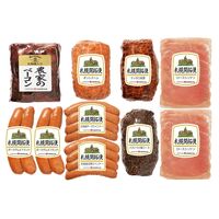 北海道 「札幌バルナバハム」 札幌開拓使ハムセット（農家のベーコン、ボンレスハム、パストラミ肩ロースハム、サッポロ焼豚、チーズウインナー、玉葱ウインナー、ポークグルメフランク、ロースシンケン） / ハム ギフト 送料無料