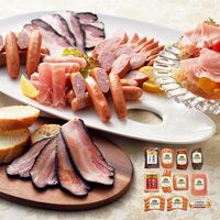北海道 「札幌バルナバハム」 札幌開拓使ハムセット（農家のベーコン、農家の白いベーコン、ボンレスハム、パストラミ肩ロースハム、サッポロ焼豚、チーズウインナー、玉葱ウインナー、ポークグルメフランク、ポークローフ、レバーペースト、ロースシンケン） / ハム ギフト 送料無料