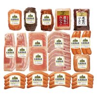 北海道 「札幌バルナバハム」 札幌開拓使ハムセット（農家のベーコン、農家の白いベーコン、ボンレスハム、パストラミ肩ロースハム、サッポロ焼豚、チーズウインナー、玉葱ウインナー、ポークグルメフランク、ポークローフ、ベーコンスライス、ロースシンケン、ロースハムスライス） / ハム ギフト 送料無料