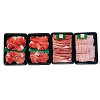 北海道 知床牛ボリュームセット（切り落とし300g×2、すき焼400g×1、焼肉350g×1） / セット 送料無料