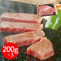 岩手 「前沢牛オガタ」 前沢牛ロースステーキ 200g×3