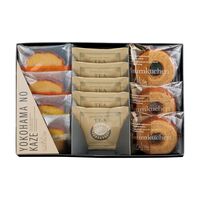 神奈川 「YOKOHAMA NO KAZE」 プレミアム焼菓子ギフト（バウムクーヘン3個、カットケーキ(レモン・オレンジ)各2個、プレミアム紅茶ティーバッグ2g×5袋）