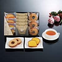 神奈川 「YOKOHAMA NO KAZE」 プレミアム焼菓子ギフト（バウムクーヘン3個、カットケーキ(レモン・オレンジ)各2個、プレミアム紅茶ティーバッグ2g×5袋）