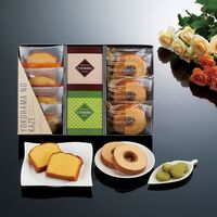 神奈川 「YOKOHAMA NO KAZE」 プレミアム焼菓子ギフト（バウムクーヘン3個、カットケーキ(レモン・オレンジ)各2個、チョコクッキー1袋、抹茶クッキー1袋）