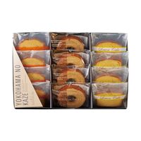 神奈川 「YOKOHAMA NO KAZE」 プレミアム焼菓子ギフト（バウムクーヘン4個、カットケーキ(レモン・オレンジ)各4個）